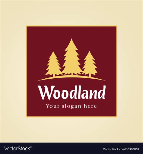Woodland Park Logo Royalty Free Vector Image Vectorstock
