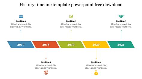 Business History Timeline Template Powerpoint Free Download