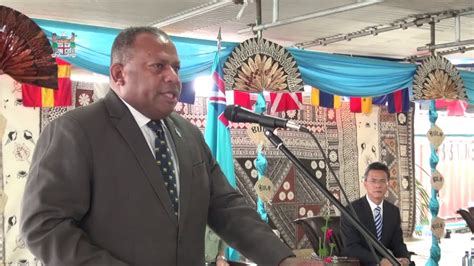Fijian Minister For Defence Officiates At The Commissioning Of New Navy