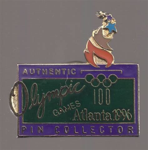 1996 Authentic Olympic Pin Collector Pin Atlanta Ebay
