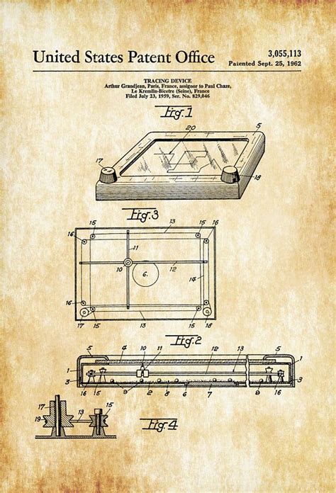 Etch A Sketch Patent Patent Print Retro Toys Game Room Art Play Room