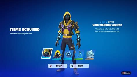 How To Get Voidlands Exile Pack For Free Fortnite Void Warrior Absenz