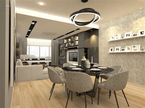 Contemporary Modern Dining Room Living Room Condominium Design Ideas