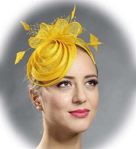 Yellow Lovely Small Fascinator Hat New Design In My Shop By Margeiilane