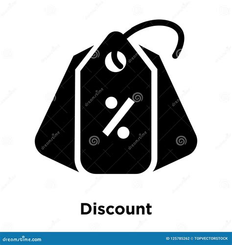 Discount Icon Vector Isolated On White Background Logo Concept Stock