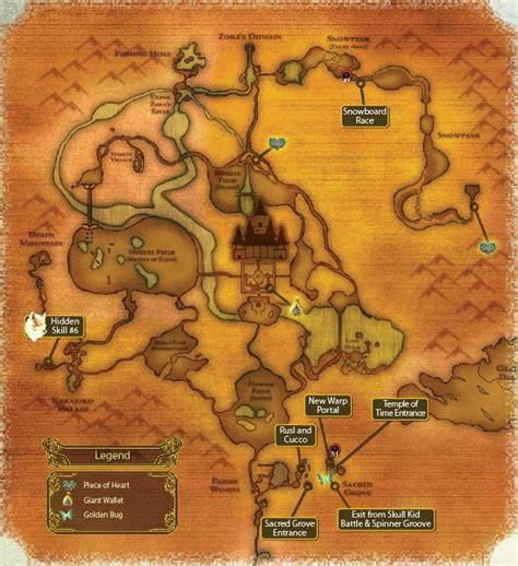 Map Of Hyrule In Twilight Princess Wii Version Zelda Twilight
