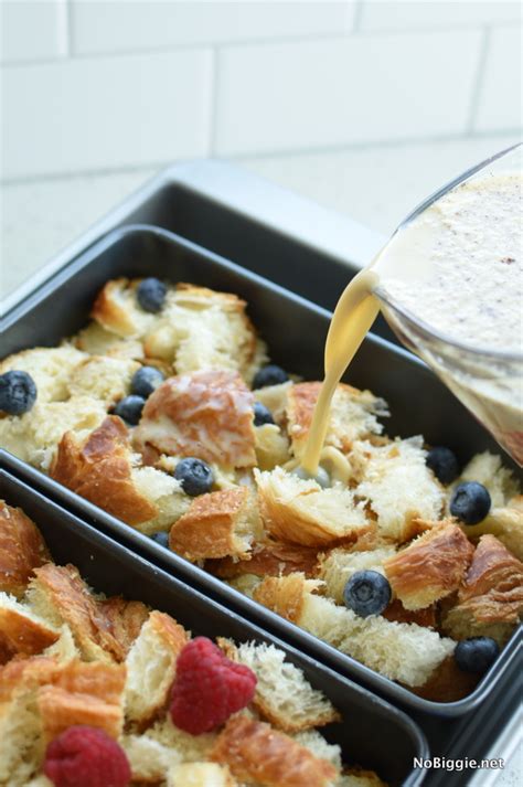 Ingredients makes two gorgeous loaves! Croissant Bread Pudding | NoBiggie