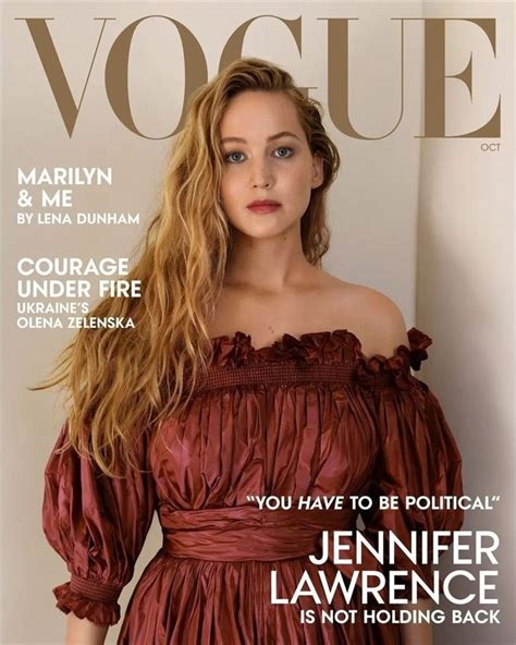 Jennifer Lawrence Is The Cover Star Of American Vogue October 2022