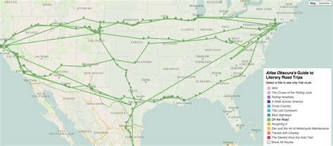 12 Classic Literary Road Trips In One Handy Interactive Map Open Culture