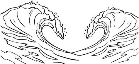 Ocean Waves Coloring Page Images Sketch Coloring Page