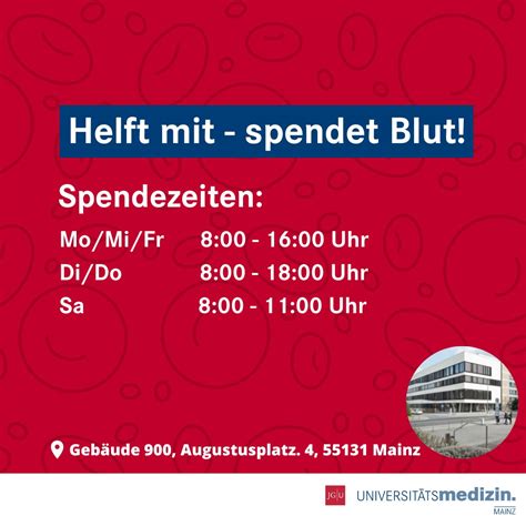 Universitätsmedizin Mainz on Twitter Reminder zum Weltblutspendetag