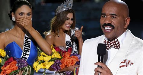 The Moment Steve Harvey Announces The Wrong Miss Universe Winner And Has To Hand Back Crown