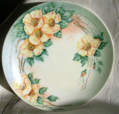Beautiful Vintage Hand Painted Plate-Roses-1952 from hiddeninthehills ...