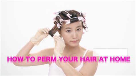 How To Perm Your Hair At Home Diy Curl Perm Youtube