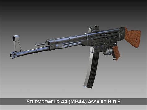 Sturmgewehr 44 Mp44 German Assault Rifle 3d Model