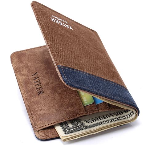 It is compact and easy to carry. 2015 Fashion Men's Wallets Denim Canvas Thin Men's small ...