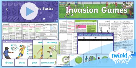 Twinkl Move Pe Unit Pack Year Pe Invasion Games Lesson