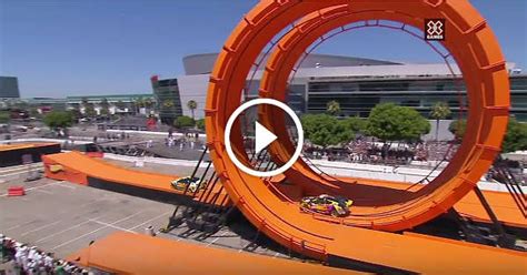 Giant Hot Wheels Track Got Tested By Real Life Racing Cars