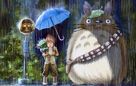 Totoro Umbrella Scene Anime Amino