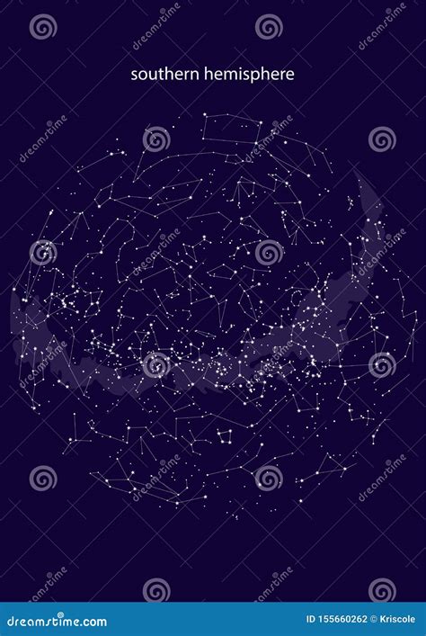 Southern Hemisphere Star Map