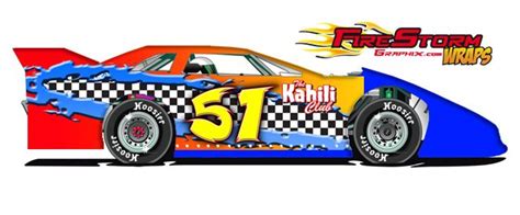 Ripped Oval Dirt Late Model Wrap Racing Graphics
