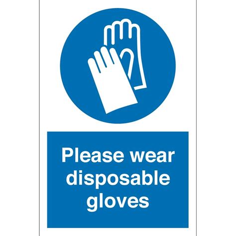Wear Disposable Gloves Signs From Key Signs Uk
