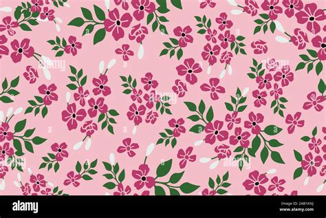 Free Download Artwork Of Pink Flower Wallpaper Of Floral Pattern