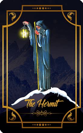 Play our free tarot game. The Hermit Tarot Card - Meaning of Upright, Reversed and Love