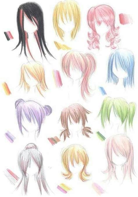Peinados Dibujo Anime Cheveux Manga Dessin Coiffure Coiffures Manga