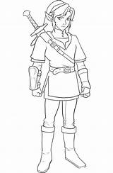 Zelda Coloring Legend Printable sketch template