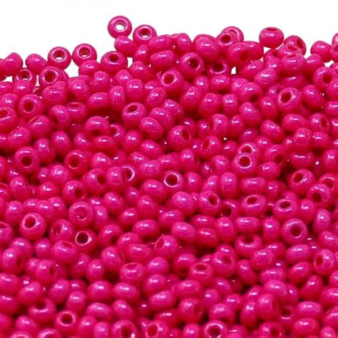 Preciosa Seed Beads 80 Terra Intensive Pink 20g Beads And