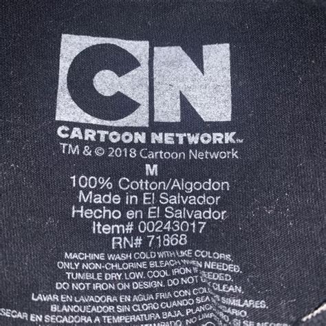 Cartoon Network Shirts Cartoon Network Size M White Splattered Black Tshirt Design Poshmark