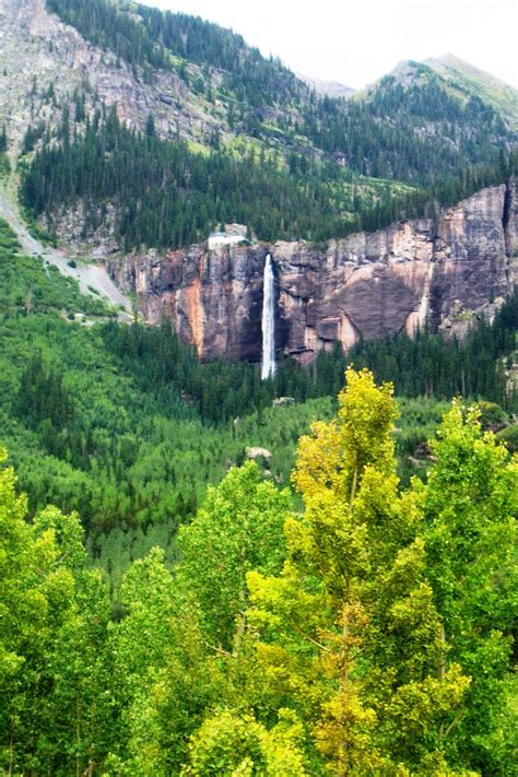 Bridal Veil Falls Is A 365 Foot Waterfall Overlooking Telluride