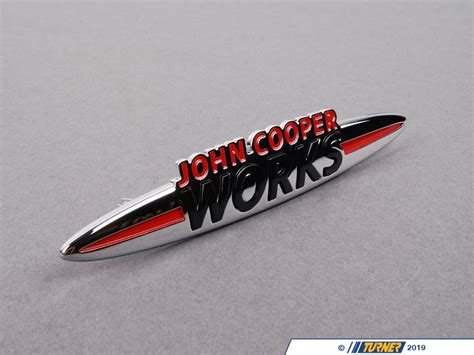51117232803 Genuine Mini Jcw Front Grille Badge Turner Motorsport