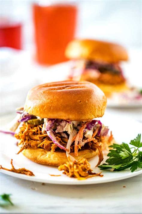 Bbq Chicken Sandwich Slow Cooker Or Instant Pot Slow Cooker Or