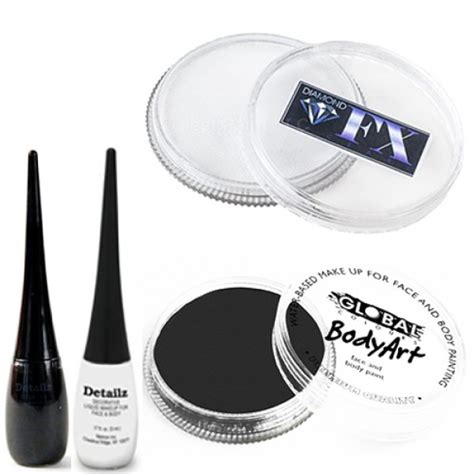 Black And White Face Paint Supplies