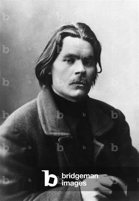 Portrait Of The Russian Writer Maxim Gorki Gorky 1868 1936 Circa 1905