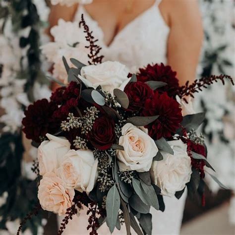 Flower bouquets wedding gold burgundy. Rose and burgundy and white what a lovely bouquet of ...