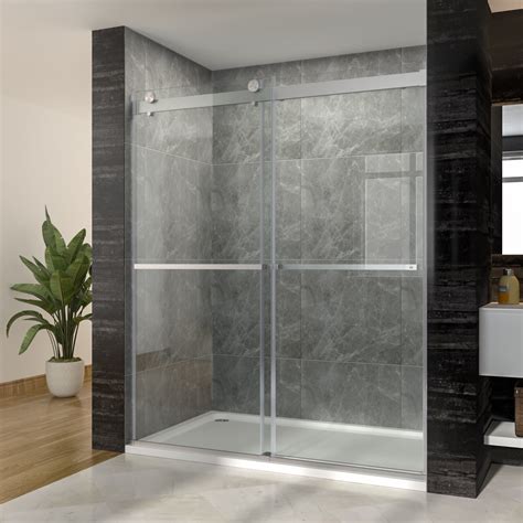 Sunny Shower 60 Inw X 72 Inh Frameless Shower Enclosure 38 Inch