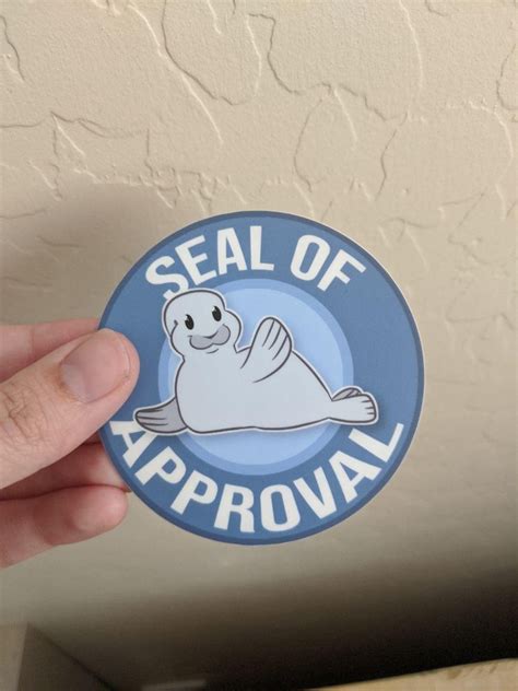 Seal Of Approval Sticker Etsy