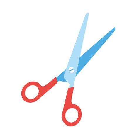 Haircutting Scissors Cartoon Illustrations Royalty Free Vector