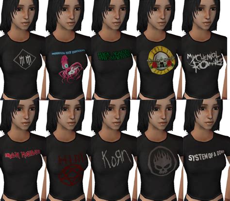 Mod The Sims More Band Shirts Than You Could Ever Need D