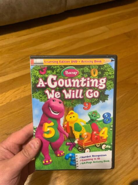 Barney A Counting We Will Go Dvd 2010 With Activity Book For Sale