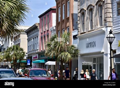 Charleston South Carolina King Street Stock Photo Alamy