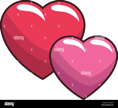 Love Hearts Cartoon Stock Vector Image And Art Alamy