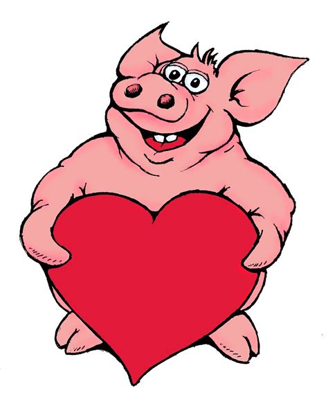 Download Pig Heart Lucky Pig Royalty Free Stock Illustration Image