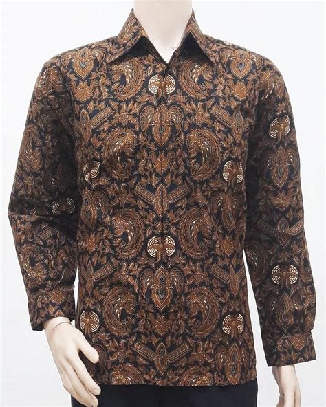 Model Baju Batik Pria Motif Sogan Batik Bagoes Solo
