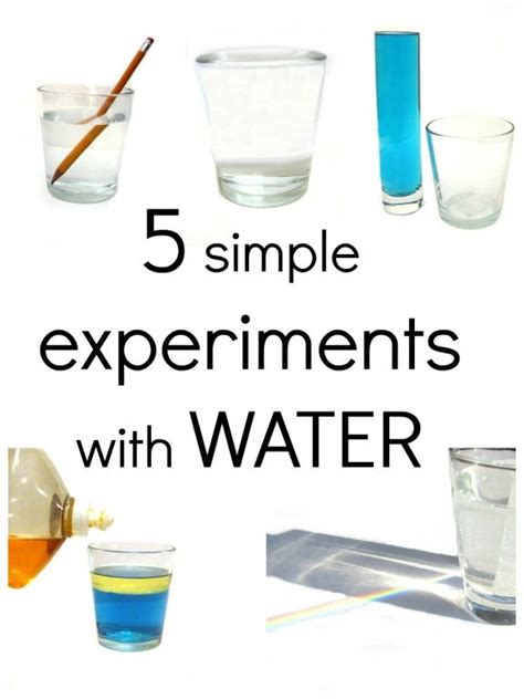 5 Simple Experiments With Water Inner Child Fun Science For Kids