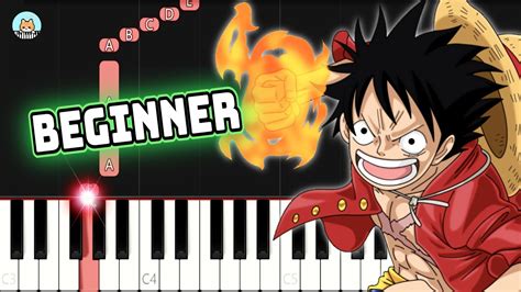 One Piece Ost Overtaken Beginner Piano Tutorial Sheet Music