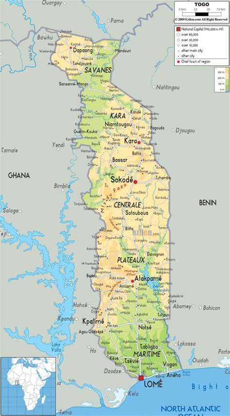 Togo Mapas Geográficos Do Togo Enciclopédia Global